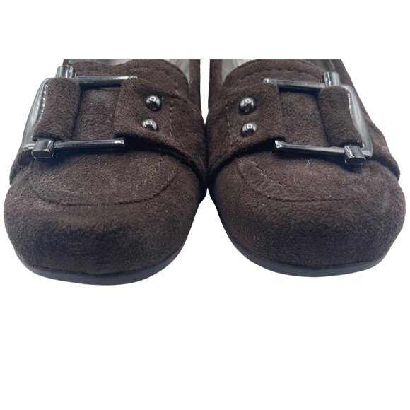 Marc Fisher Atlas 2 Wedge Loafer Slip On Brown Size 6 Chocolate - Picture 5 of 12